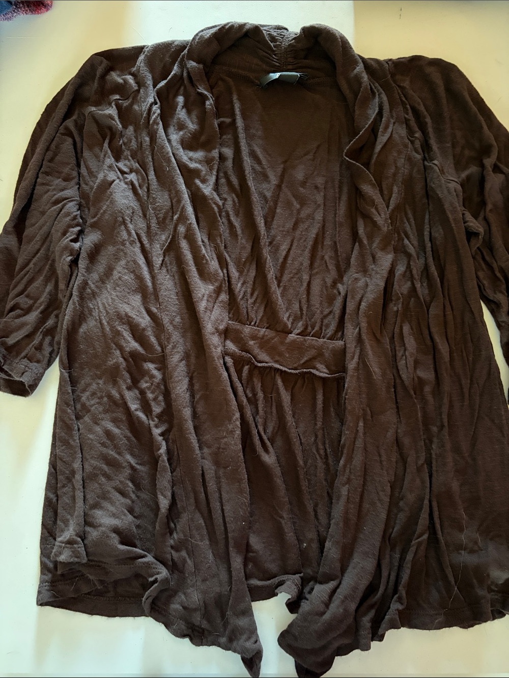 AGB Chocolate Brown Women's Knit Cardigan